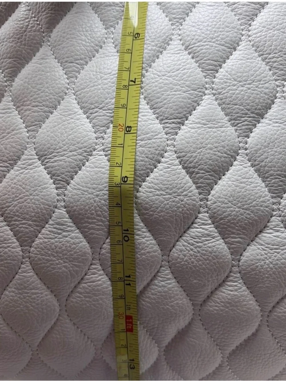 Vera Bradley White Quilted Tote with Double Straps